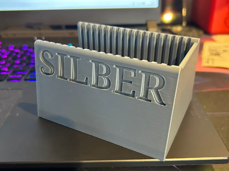 Silber Blister Halter 