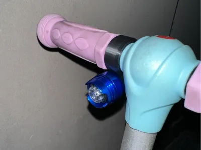 Attachment for mounting small lights on children's balance bikes, scooters, etc.