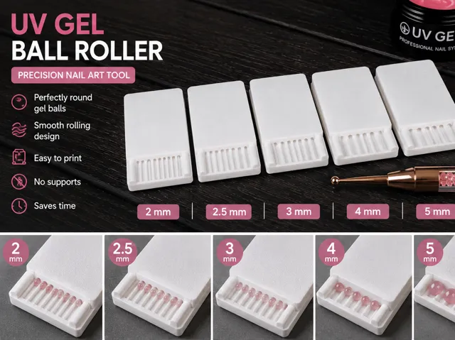 2.5 mm UV Gel Ball Roller Nail Art Tool Easy Print