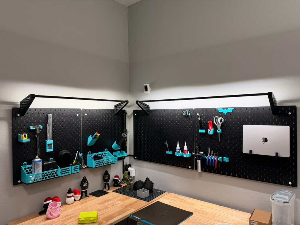 Skadis Led Channel Holder - Top Mounts 