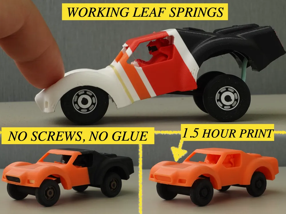 Mini SC Truck 100% 3D Printed + Working Suspension - Free 3D Print ...