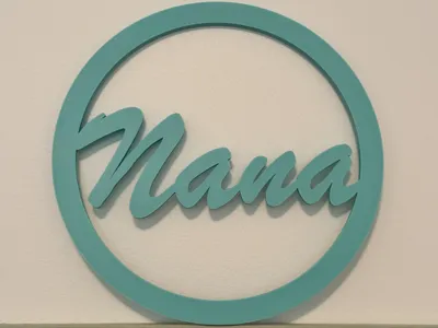 Word Art - "Nana"  in script font - HDR2