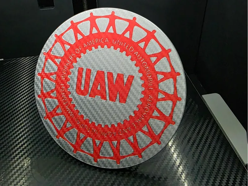 UAW Wheel Trailer Hitch Receiver Cover