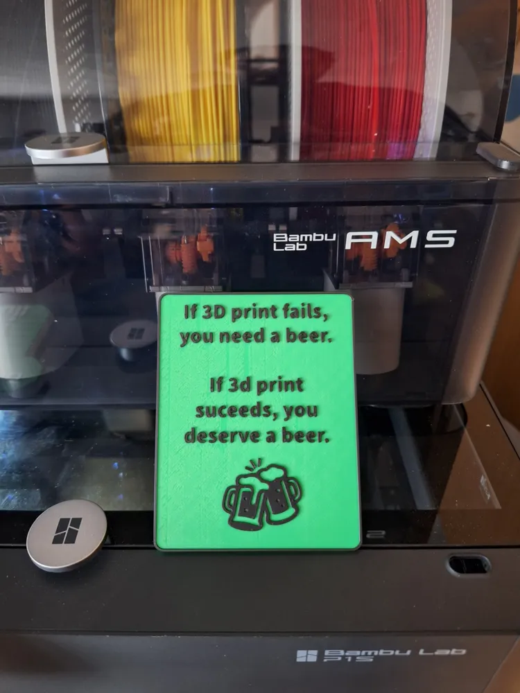 Beer sign by Gregor P. MakerWorld: Download Free 3D Models