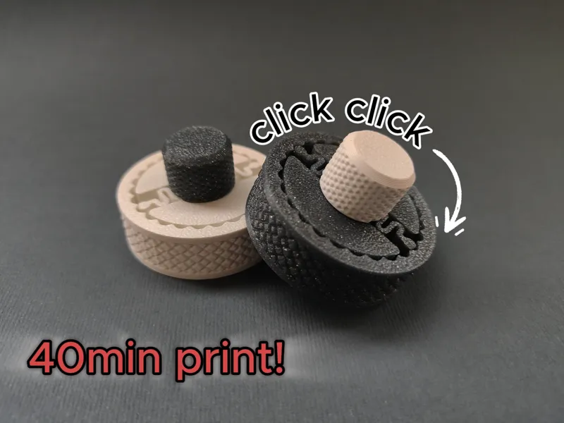 Ultimate Clicky Wheel Fidget (Print In Place)
