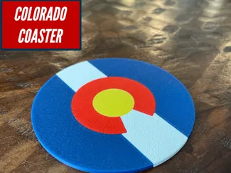 Colorado Flag Drink Coaster