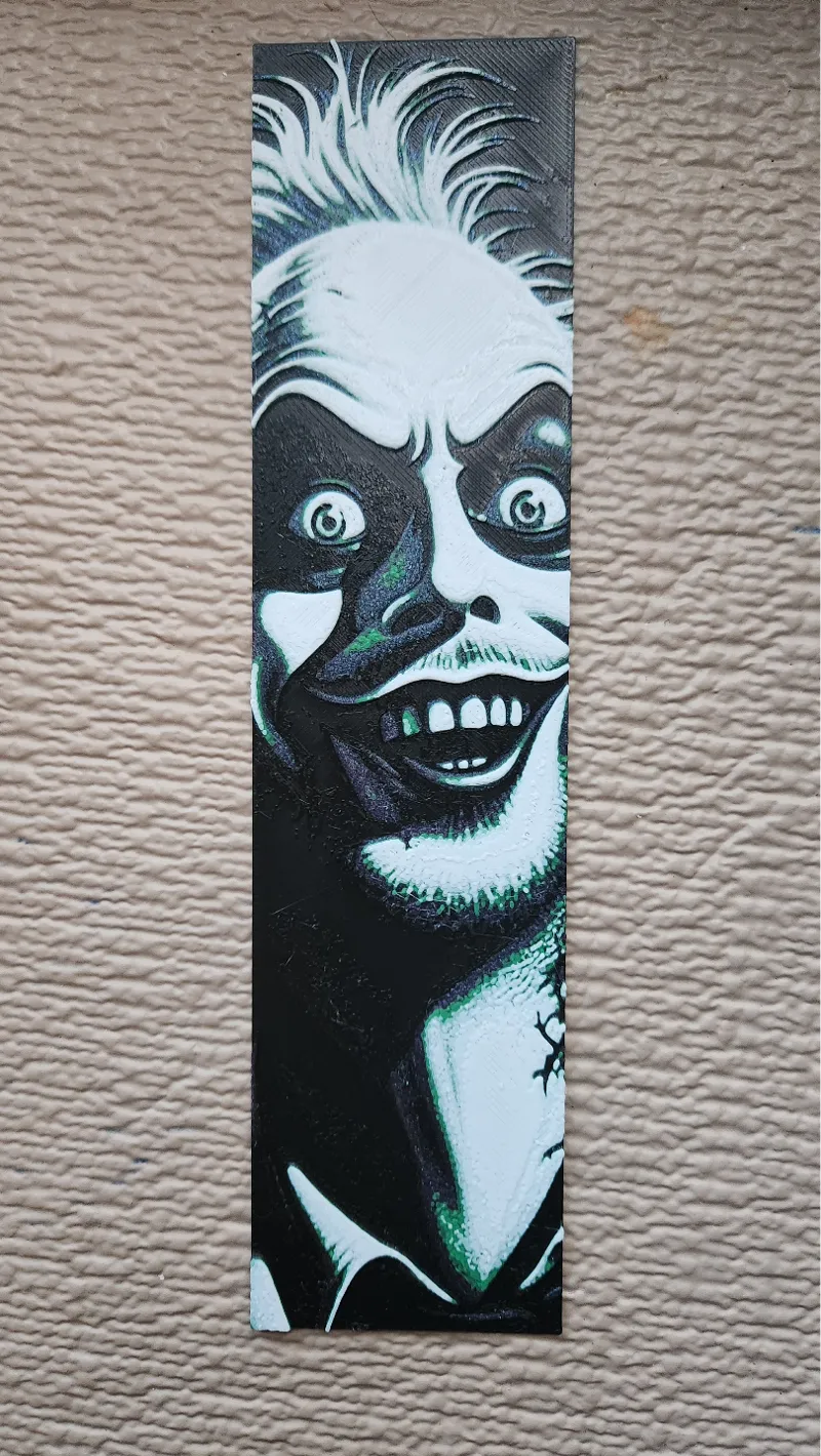 Beetlejuice Bookmark - HueForge