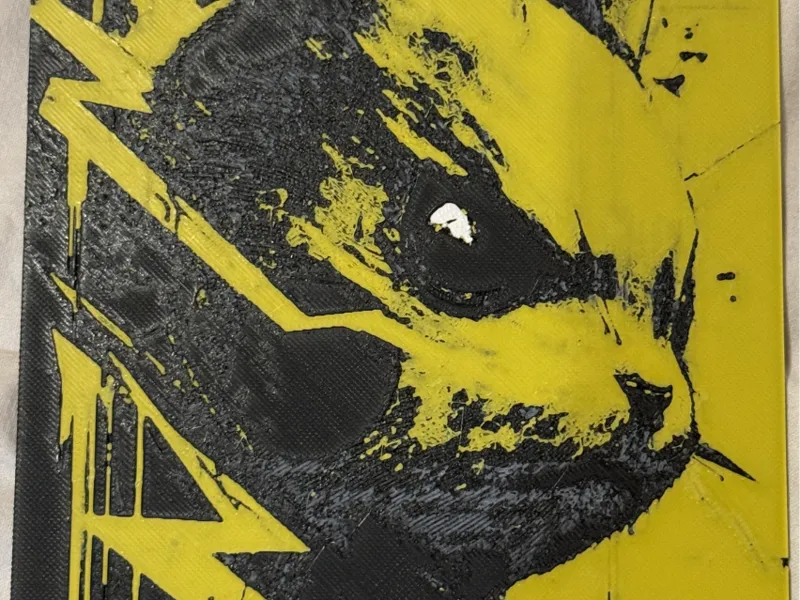 PIKACHU – Electric Grunge Wall Art FlatForge Print