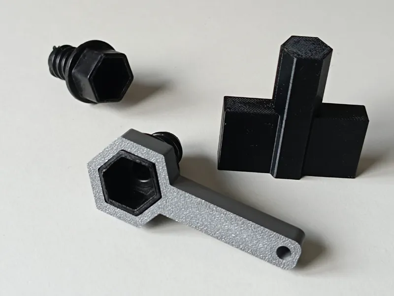 Llave para tornillo con cabeza hexagonal