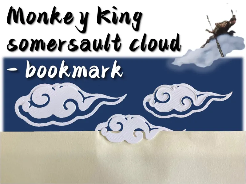 Monkey King somersault cloud - bookmark