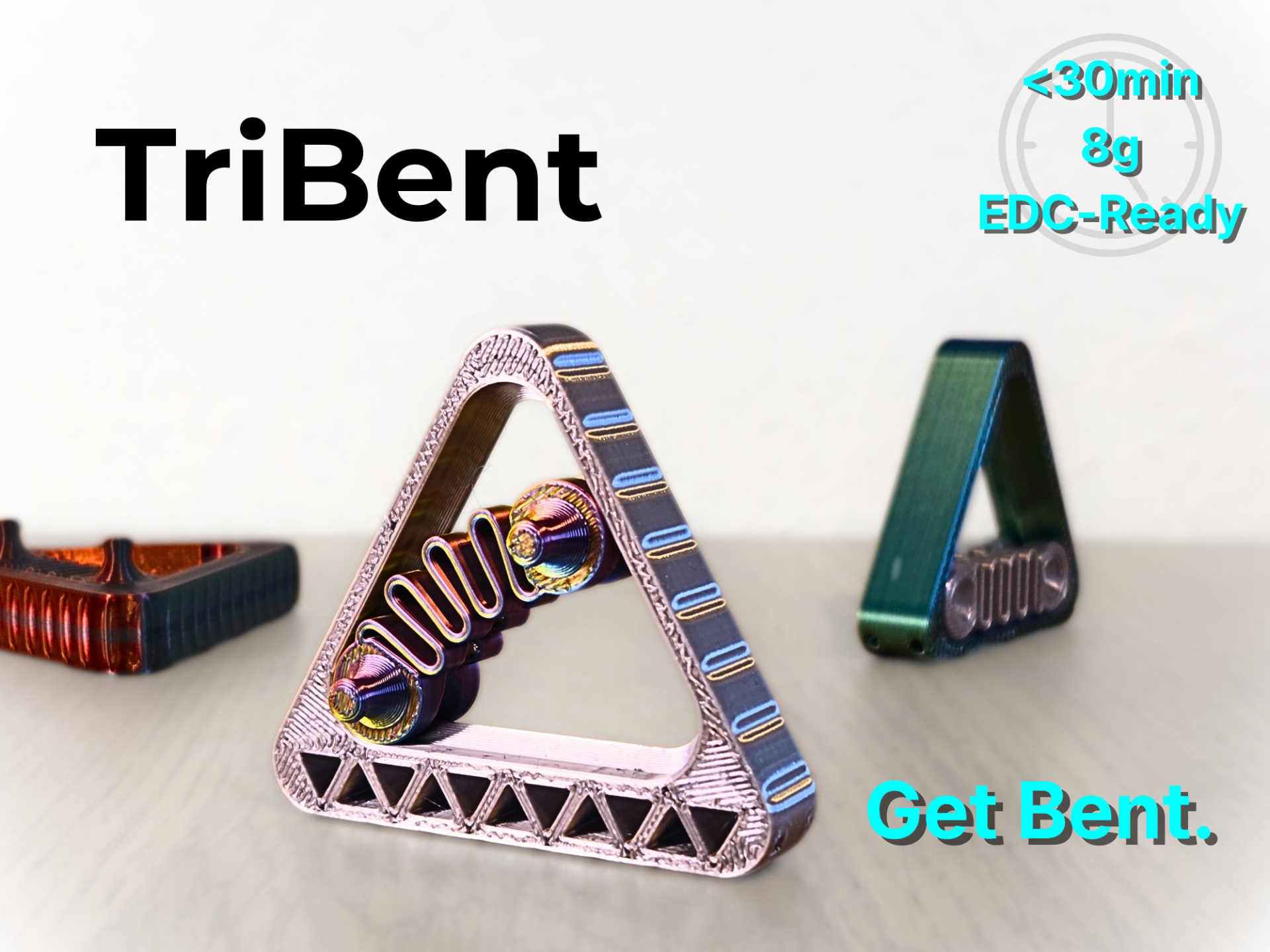 TriBent - EDC Fidget | 3 Styles | <30m | 8g 