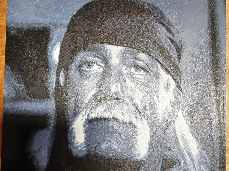HULK HOGAN Memorial Hueforge Print 