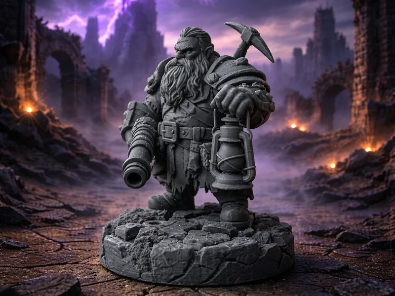 Dwarf Relic - RPG Miniature