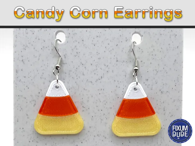 Simple Candy Corn Earrings