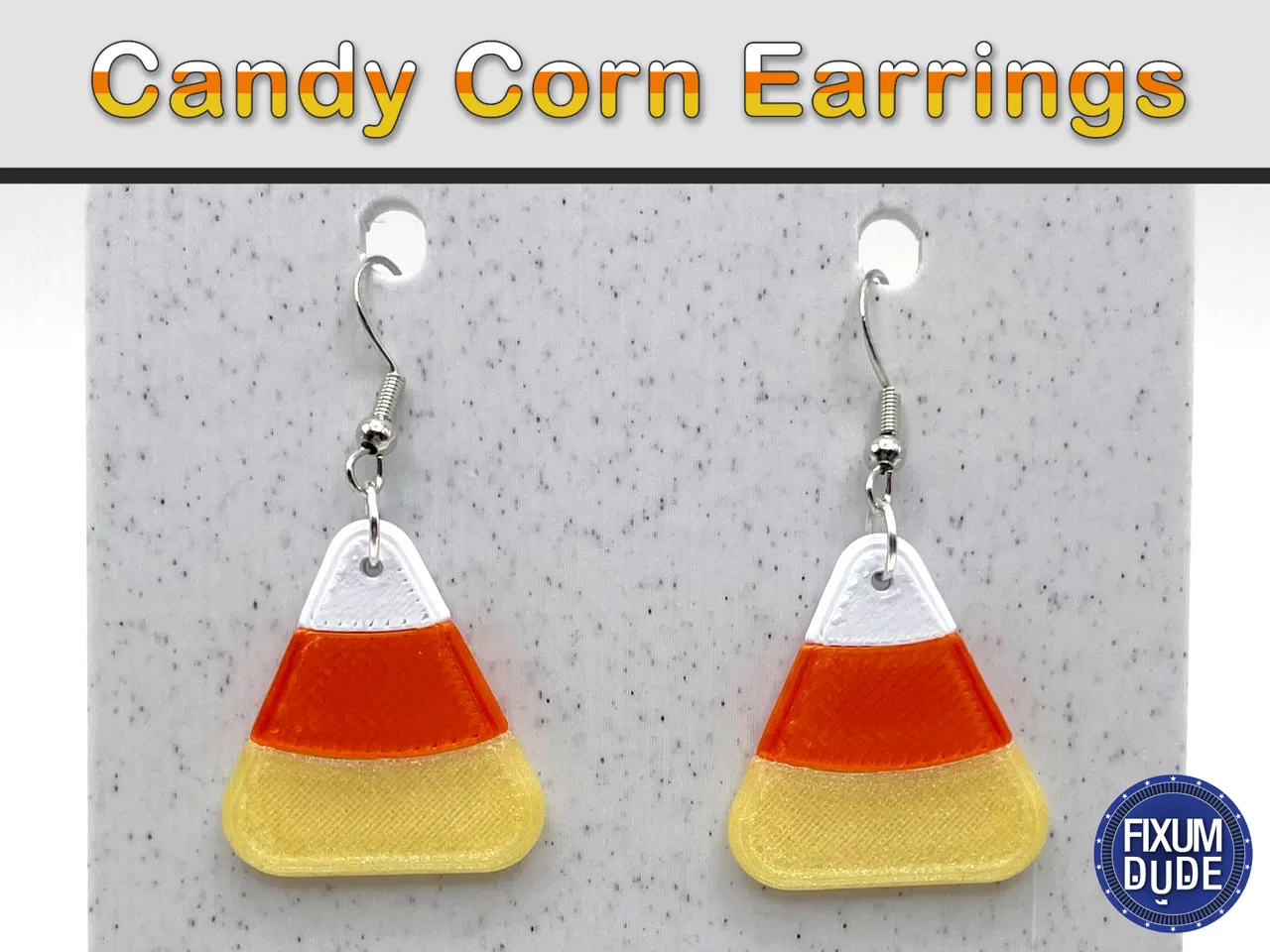 Simple Candy Corn Earrings view 2