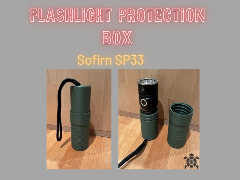 Flashlight protection Box (Threaded) - Sofirn SP33