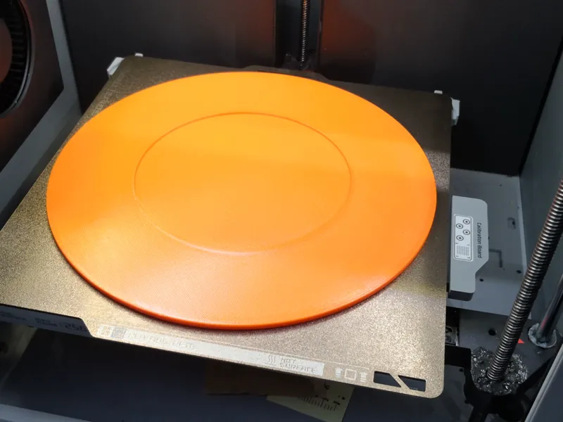 large additional round presentation plate