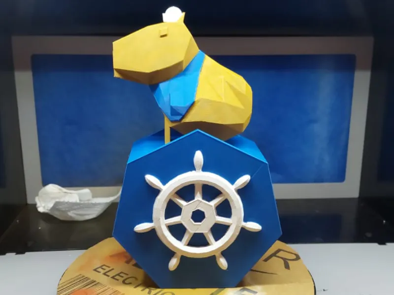 Capybara Kubernetes Logo - Decor and/or Piggy Bank