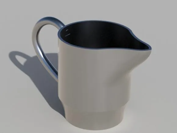 Tasse mit Außgiesöffnung