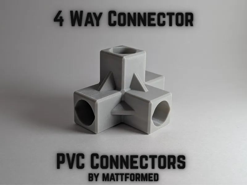 PVC 4 Way Connector (All Sizes)