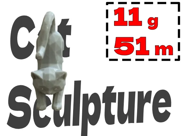 Cute Cat Sculpture
