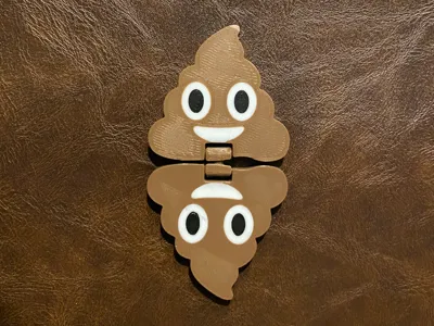 poop emoji flip spin & slide fidget!!!