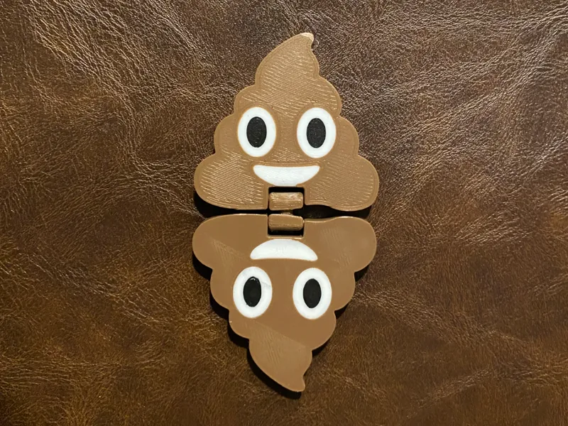 poop emoji flip spin & slide fidget!!!