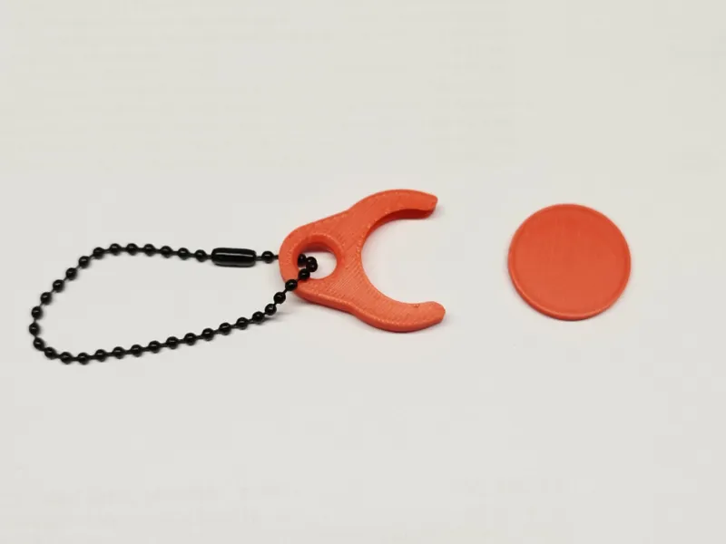 Keychain token with holder