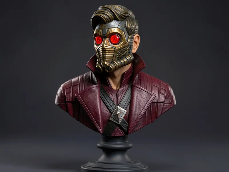 Highly Detailed Star-Lord Bust / Marvel Statue