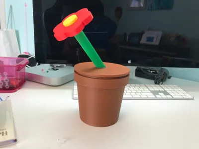 Flower Pot with Secret Compartment