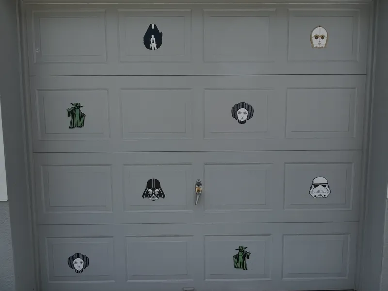 Garage Door - May the 4th be with you decoration