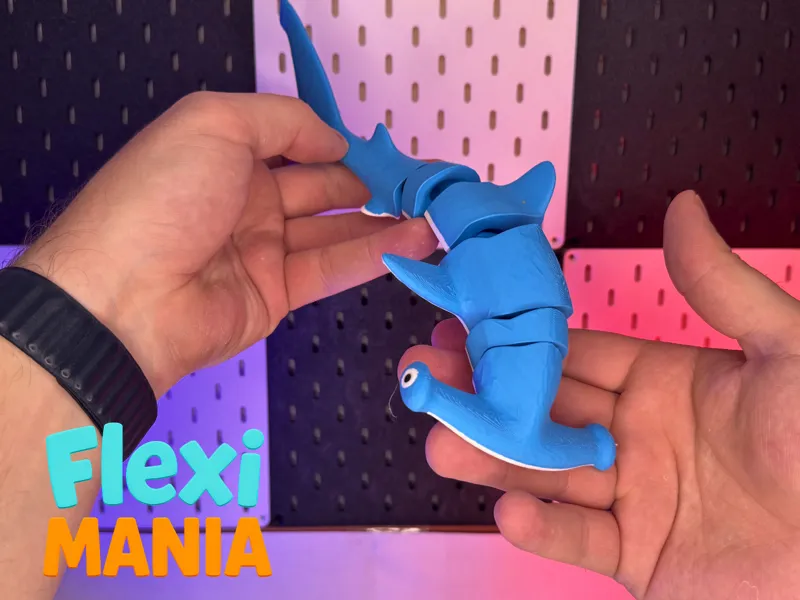 Hammerhead Shark - Articulated Print-in-Place