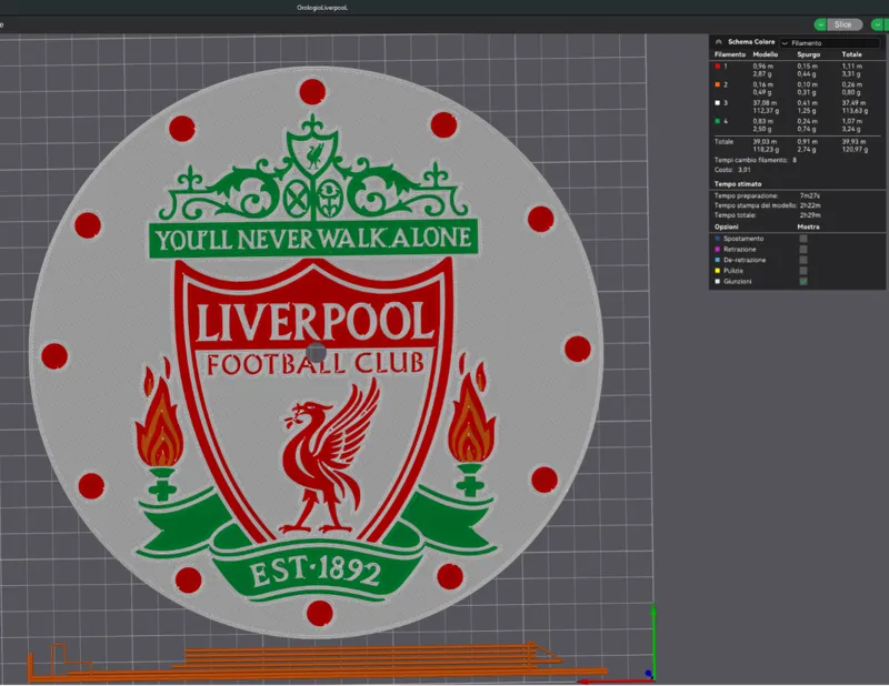 Orologio da parete Liverpool