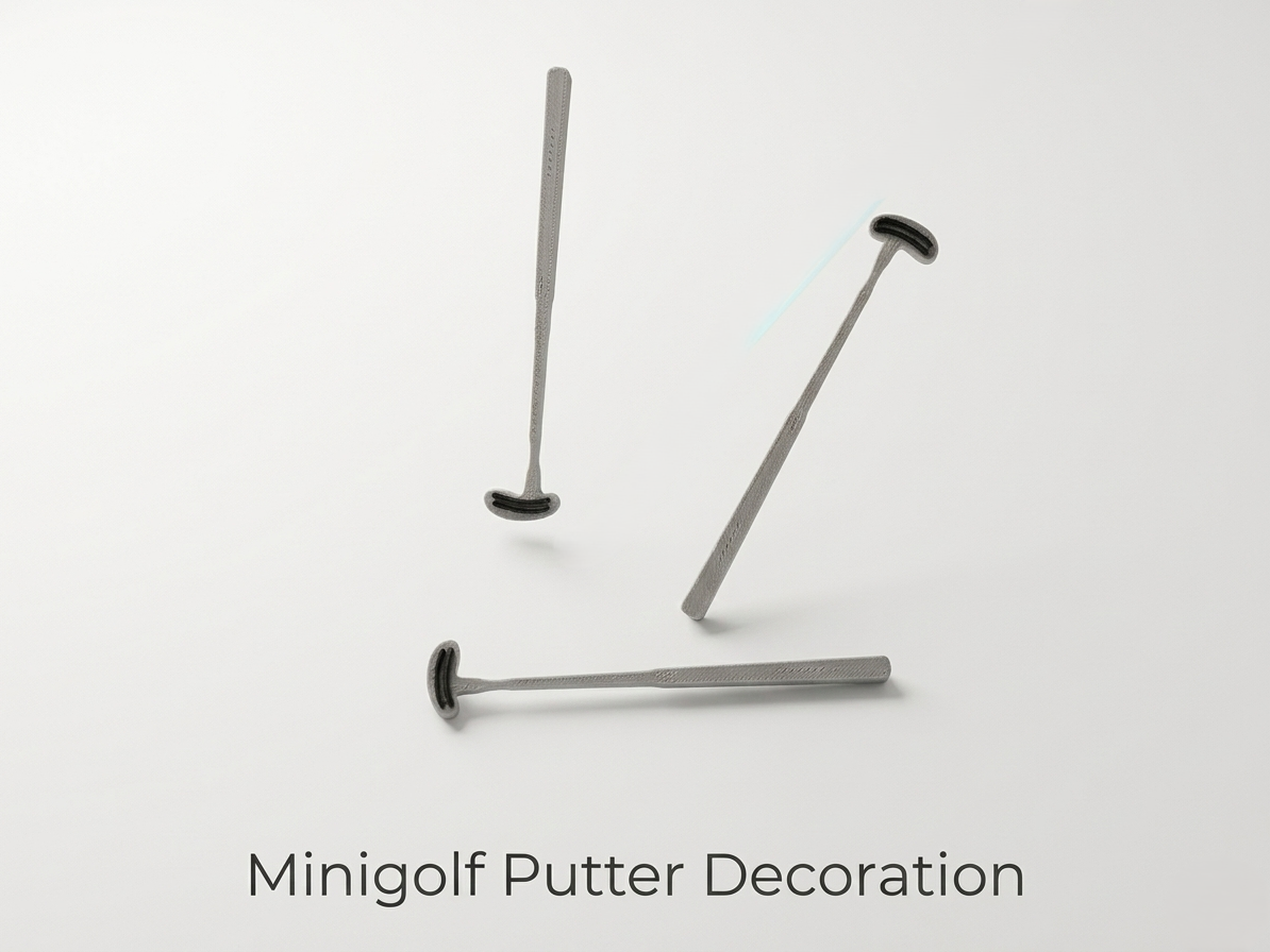 Minigolf Putter Decoration