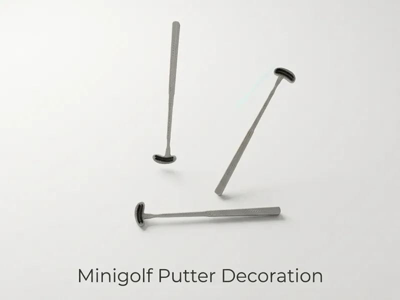 Minigolf Putter Decoration