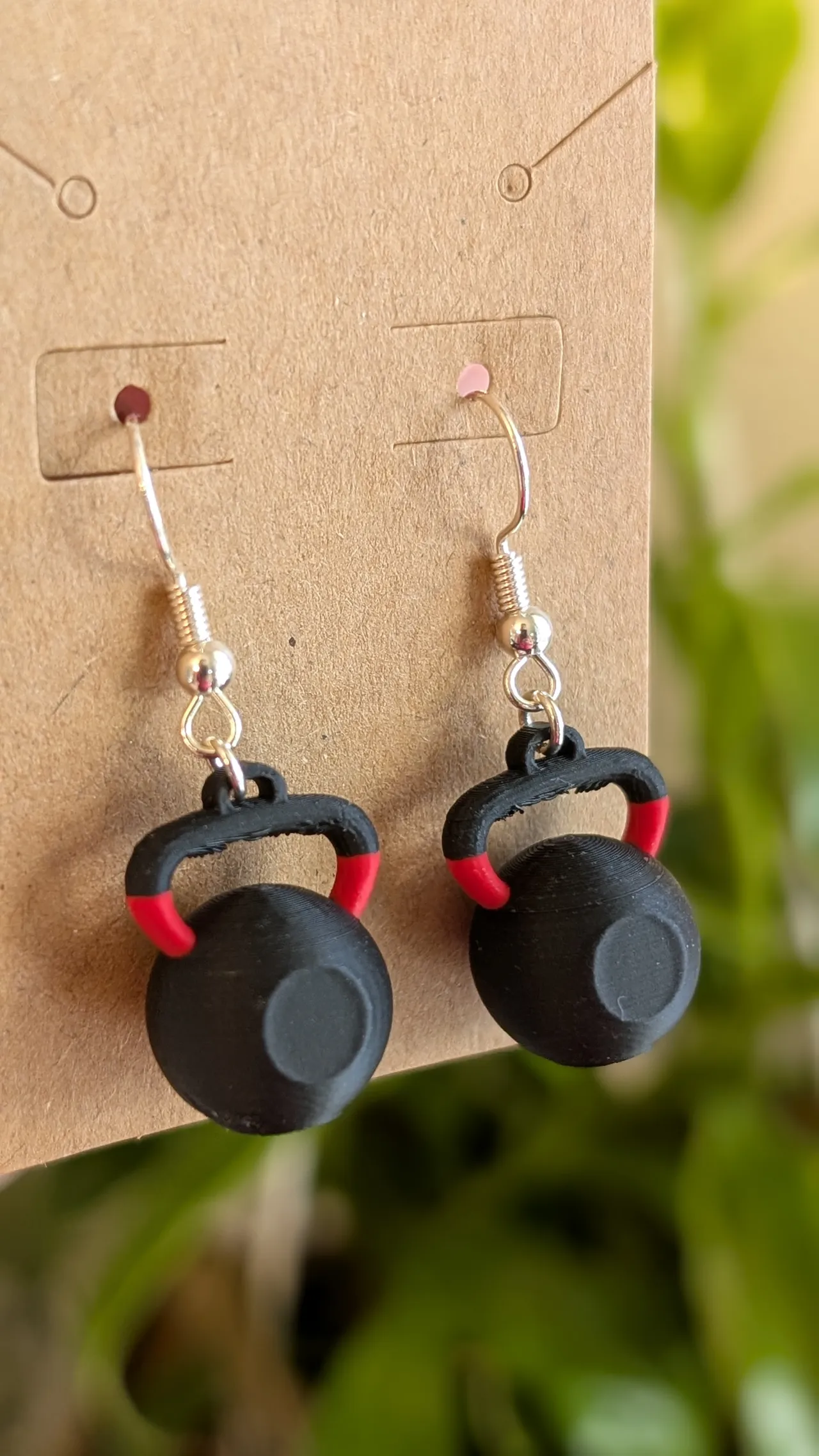 Kettlebell Earrings view 2