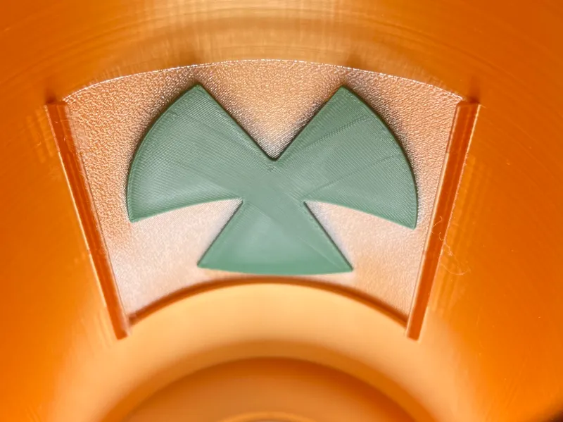 Radiation Symbol insert for Toxic Waste Lamp