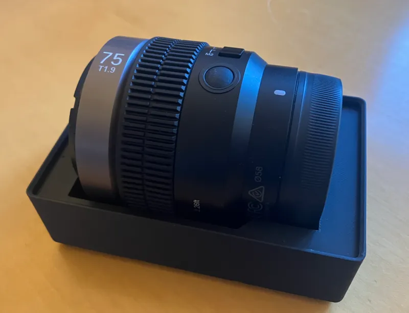 Gridfinity Case for Samyang/Rokinon V-AF