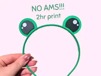Cute frog headband - NO AMS NEEDED