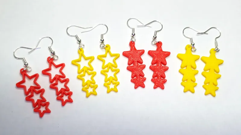 Triple Star Earrings - 2 Variations