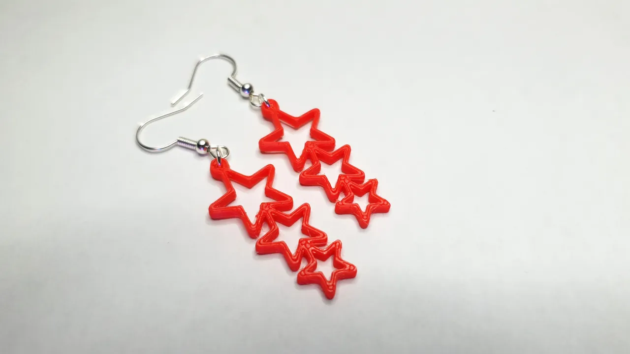 Triple Star Earrings - 2 Variations view 2