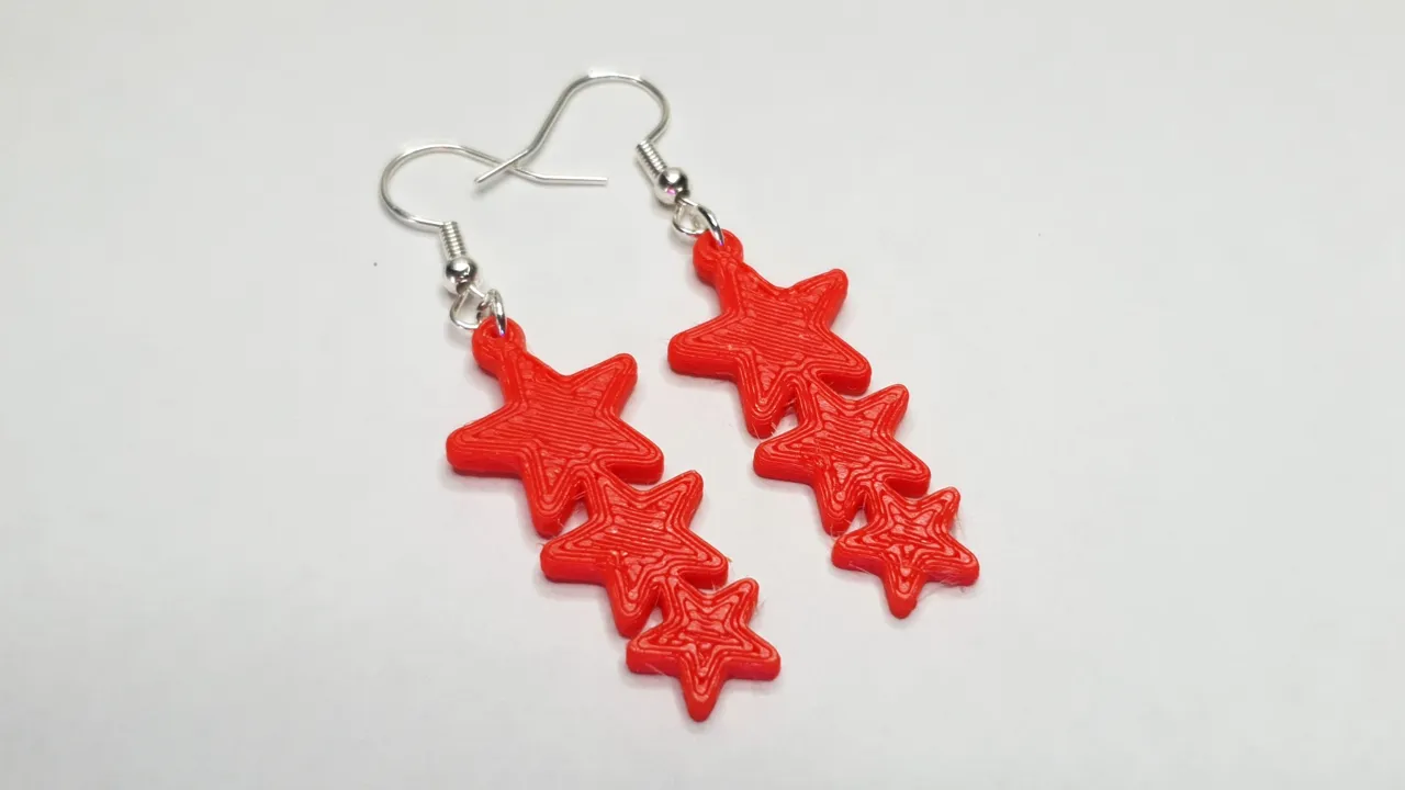 Triple Star Earrings - 2 Variations view 4