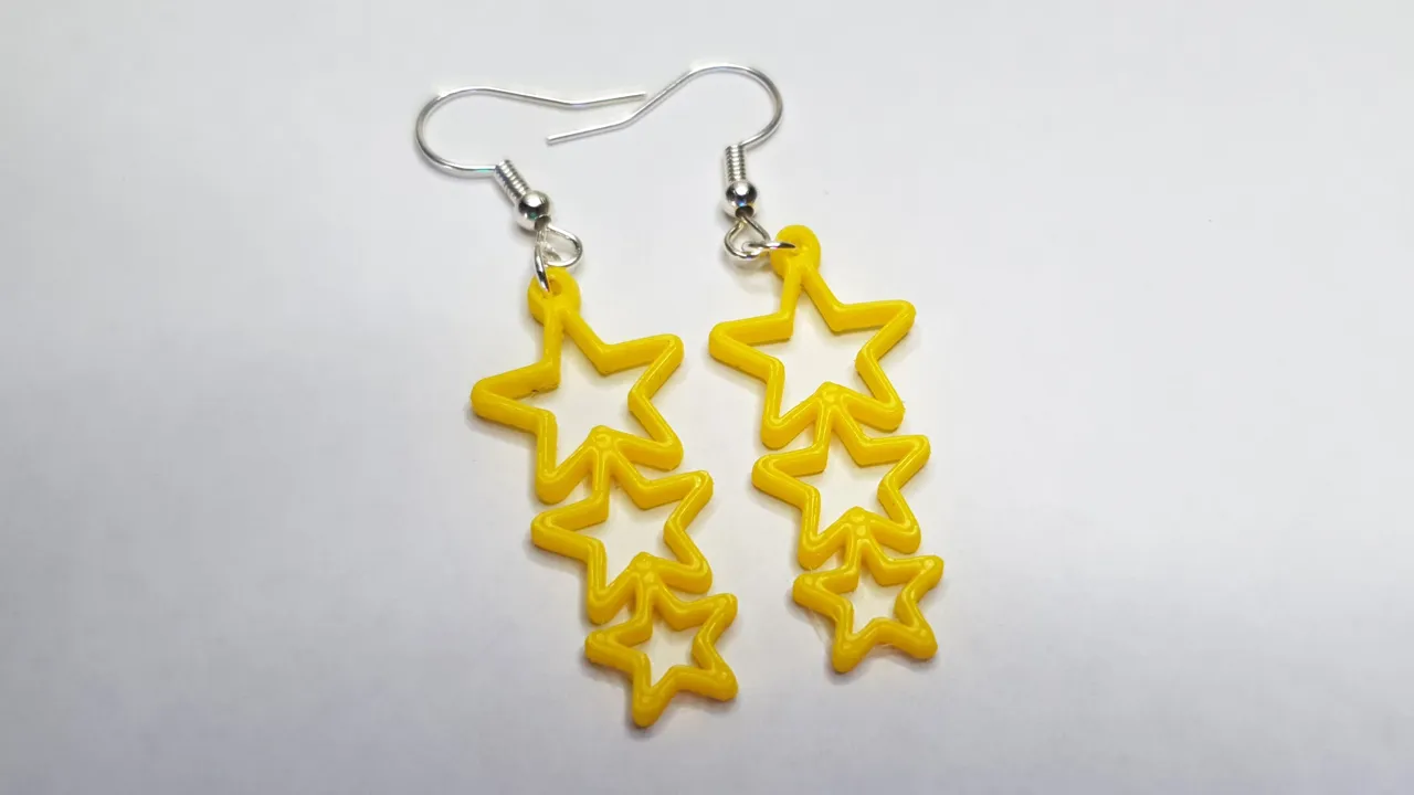 Triple Star Earrings - 2 Variations view 3