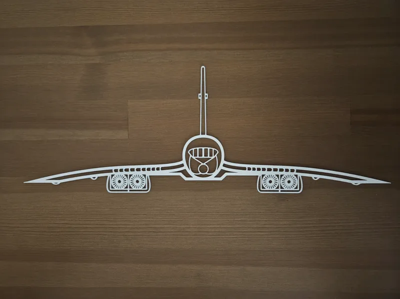 Concorde front view Wallart