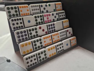 Mexican train stand with anti cheat walls