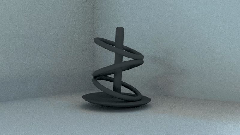 spinning top ring illusion