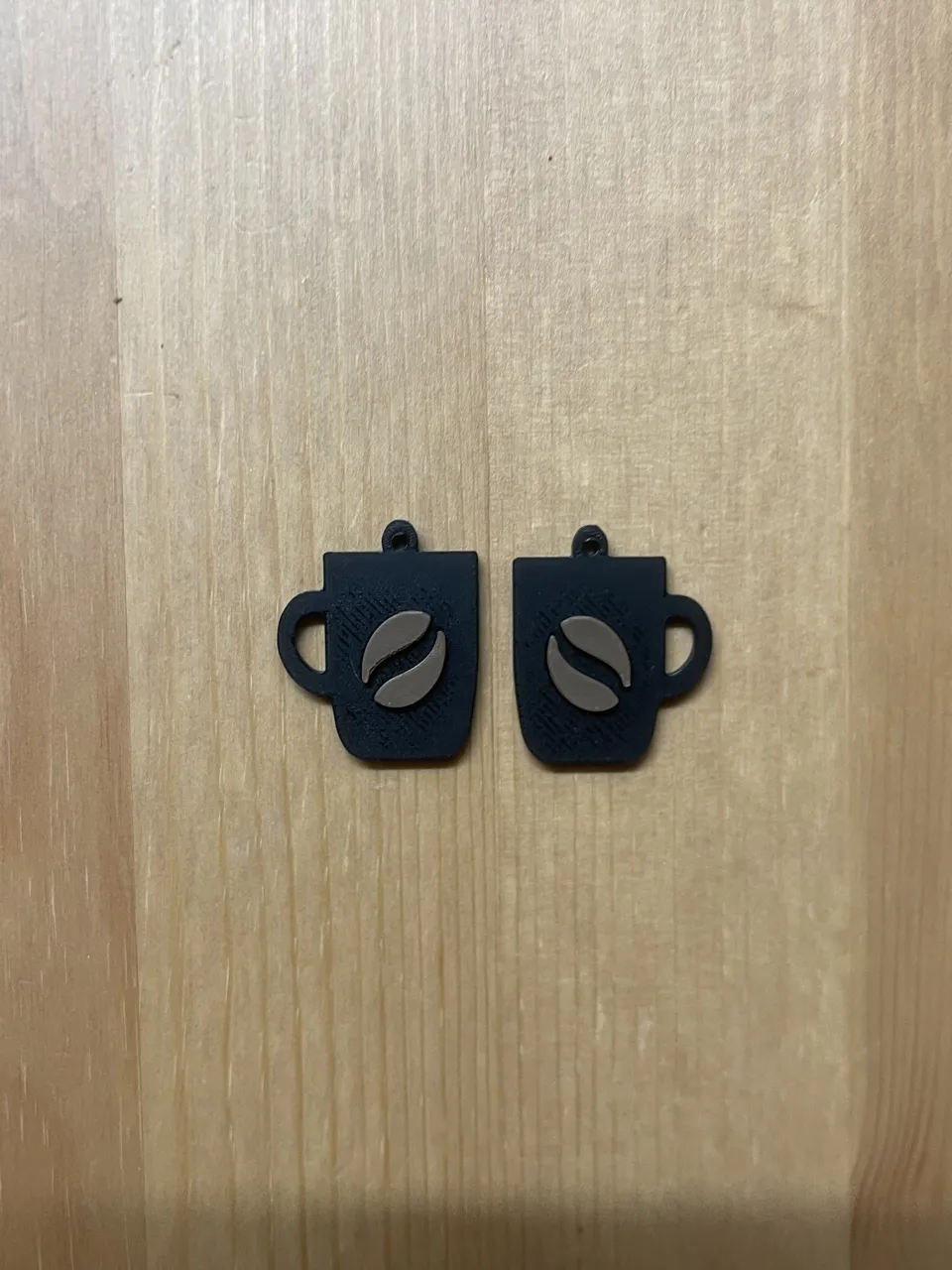 coffee cup earrings view 2