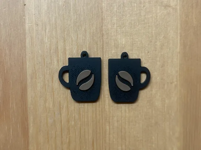 coffee cup earrings