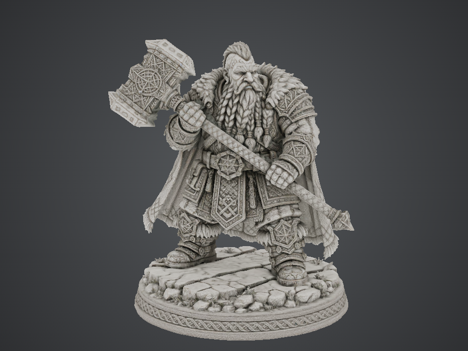 Dwarven Warlord – Two Handed Hammer