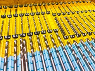 Gridfinity system for drill bit organizer